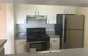 Cabinetry and stainless steel appliances